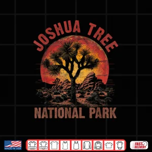 Design Vintage National Park Retro Outdoor Camping Hike Joshua Tree Shirt