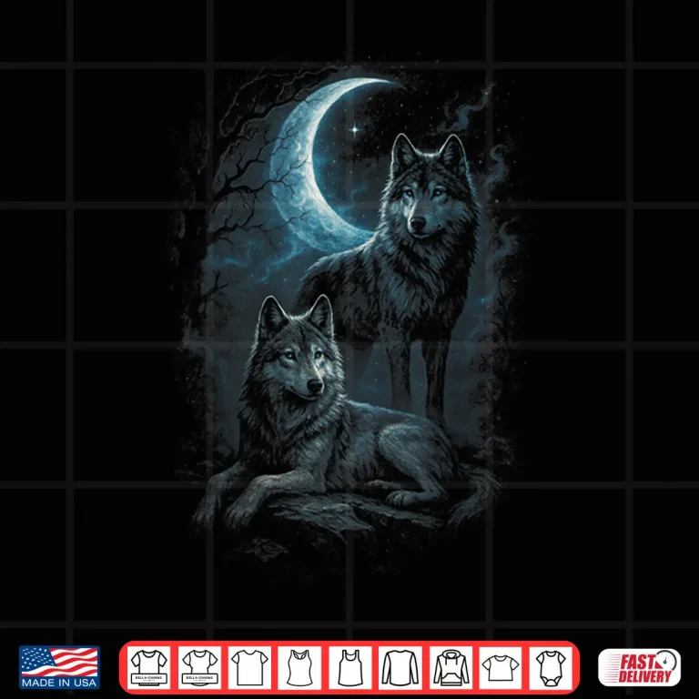 Design Wolf Native American Howling Hiking Shirt
