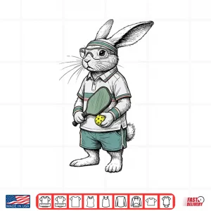 Design Bunny Pickleball Player Easter Day For Boys Men Kids Shirt