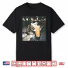 Funny Cat Drinking Iced Coffee Funny Cat Lover Animal Meme Shirt