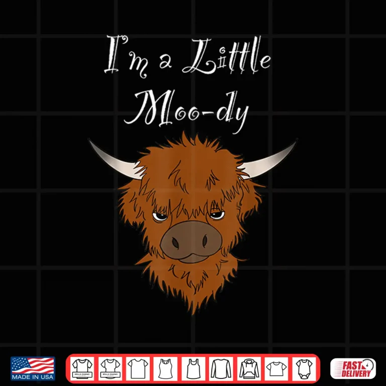 Design Cute Moody Highland Cow Shirt