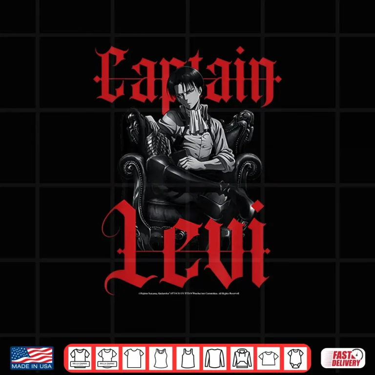 Attack On Titan Captain Levi Shirt 3 Design Attack On Titan Captain Levi Shirt