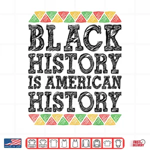 Design Blm Black History Is American History African Melanin Men Shirt