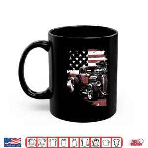 Mug Patriotic Muscle Car Hot Rod Usa Flag Shirt