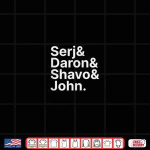 Design Serj Daron Shavo John Ampersand Shirt