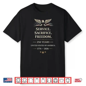 Usa 250Th Anniversary Veterans Military 4Th Of July Shirt Shirt