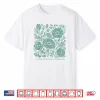 Vintage Botanical Latin Phrase Floral Design Shirt