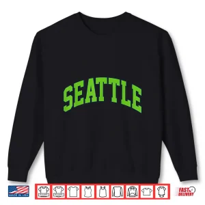Sweatshirt Vintage Seattle School Spirit Go Seattle Love Shirt