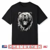 Bear Vintage Angry Grizzly Bear Hiking Camping Camper Shirt