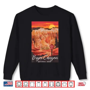 Sweatshirt Bryce Canyon Us State Utah Vintage Camping National Park Shirt