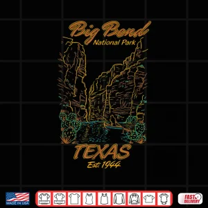 Design Big Bend National Park Texas Camping Hiking Nature Lover Shirt