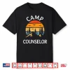 Camp Counselor Retro Summer Director Camper Staff Camping Shirt