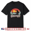 Colorado Mountain Hiking Bigfoot Camping Retro 80S Sasquatch Shirt