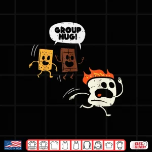 Design Camping Group Hug Smores Funny Marshmallow Men Women Kids Shirt