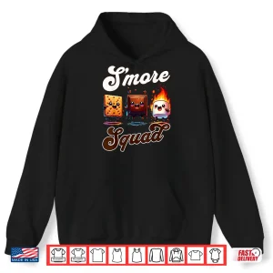 Hoodie Cute Outdoor Smore Squad Camping Family Matching Summer Shirt