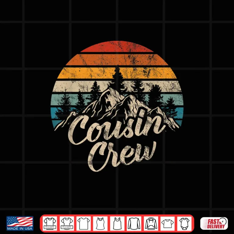 Design Cousin Crew Camping Outdoor Sunset Summer Camp Shirt