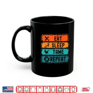 Mug Eat Sleep Tame Repeat Gamer Dinosaur Trex Lover Shirt