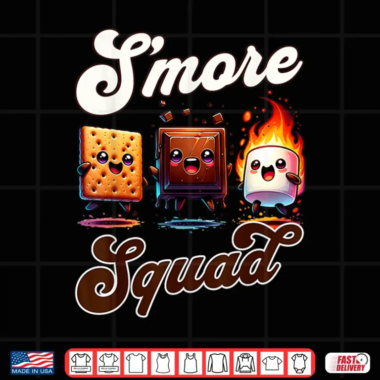 Design Cute Outdoor Smore Squad Camping Family Matching Summer Shirt