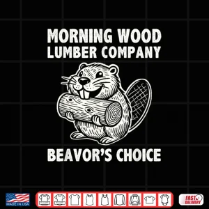 Design Morning Wood Lumber Company Funny Camping Men Lumberjack Shirt