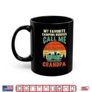 Mug Mens Favorite Camping Buddies Grandpa Retro Grandfathers Day Men Shirt