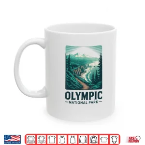 Mug Olympic National Park Retro Outdoor Camping Us National Park Shirt