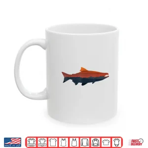 Mug Salmon Fishing Nature Outdoor Hiking Camping Fisherman Gift Shirt