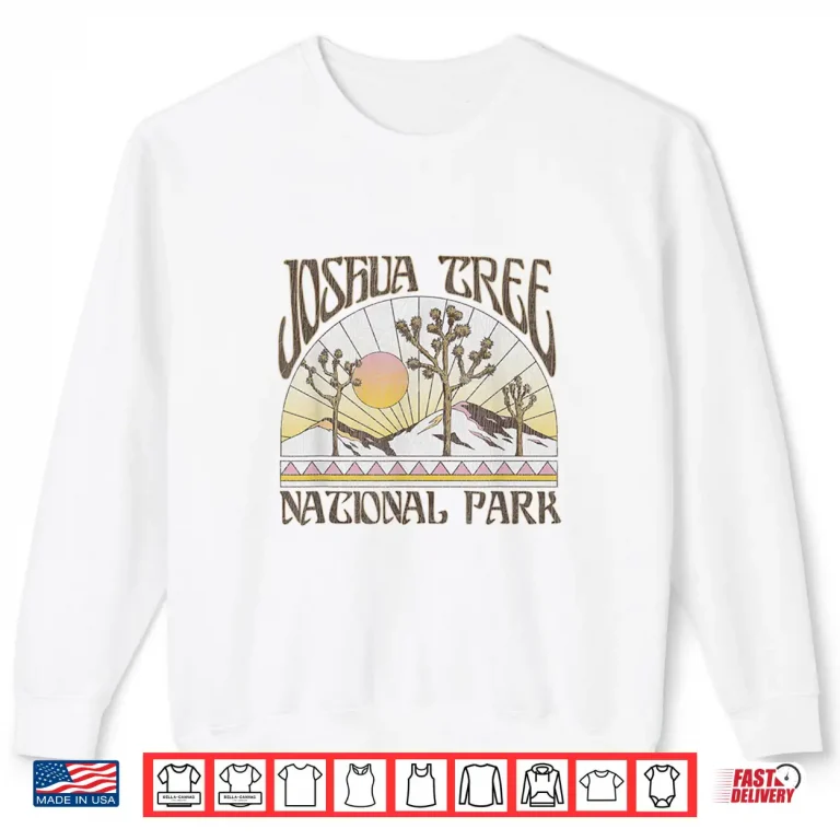 Sweatshirt Vintage Joshua Tree National Park Retro Outdoor Camping Hike Shirt