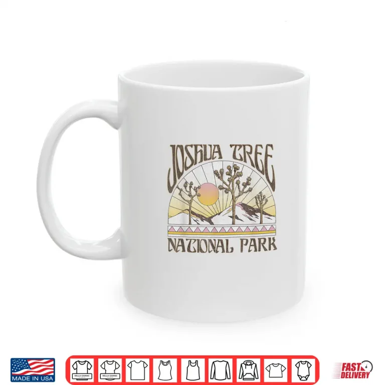 Mug Vintage Joshua Tree National Park Retro Outdoor Camping Hike Shirt