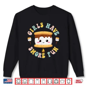 Sweatshirt Women Camping Kawaii Smores Girls Have SMore Kids Camping Shirt