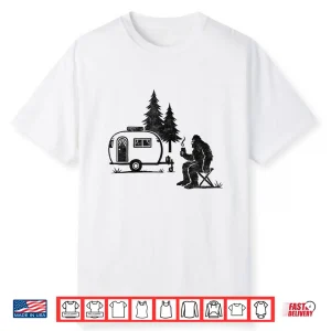 Camping Motorhome Rv Bigfoot Lover Adventure Nature Outdoor Shirt