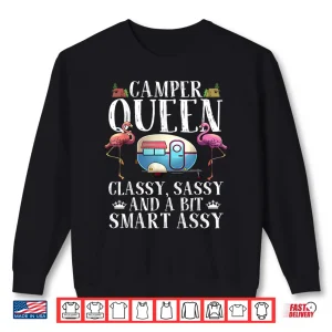 Sweatshirt Funny Camper Queen Sassy Gift For Women Rv Camping Lovers Shirt