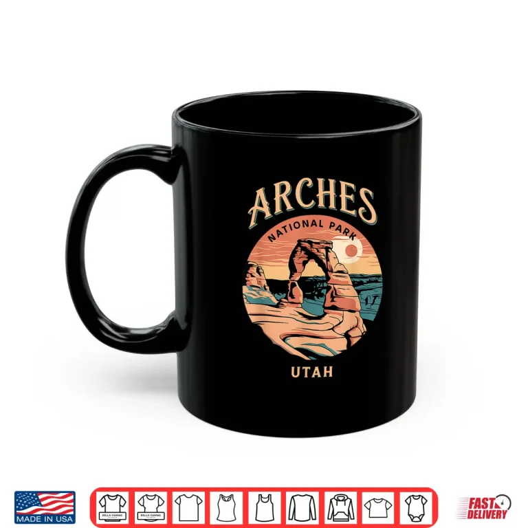 Mug Hiking Camping Adventure Explorer Arches National Park Utah Shirt