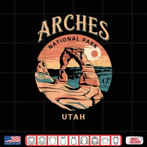 Design Hiking Camping Adventure Explorer Arches National Park Utah Shirt