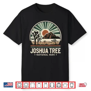 Joshua Tree National Park Retro Vintage Hike Camping Outdoor Shirt