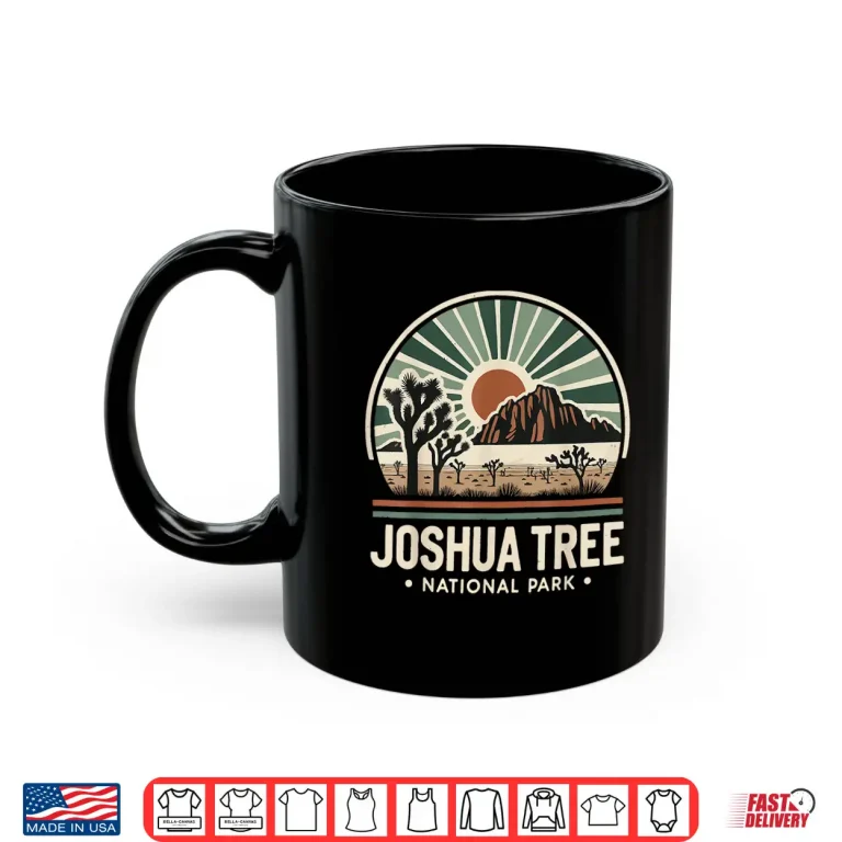 Mug Joshua Tree National Park Retro Vintage Hike Camping Outdoor Shirt