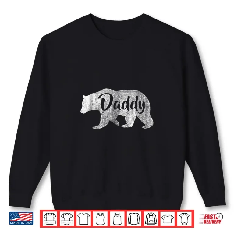 Sweatshirt MenS Daddy Bear Shirt Awesome Camping Shirt