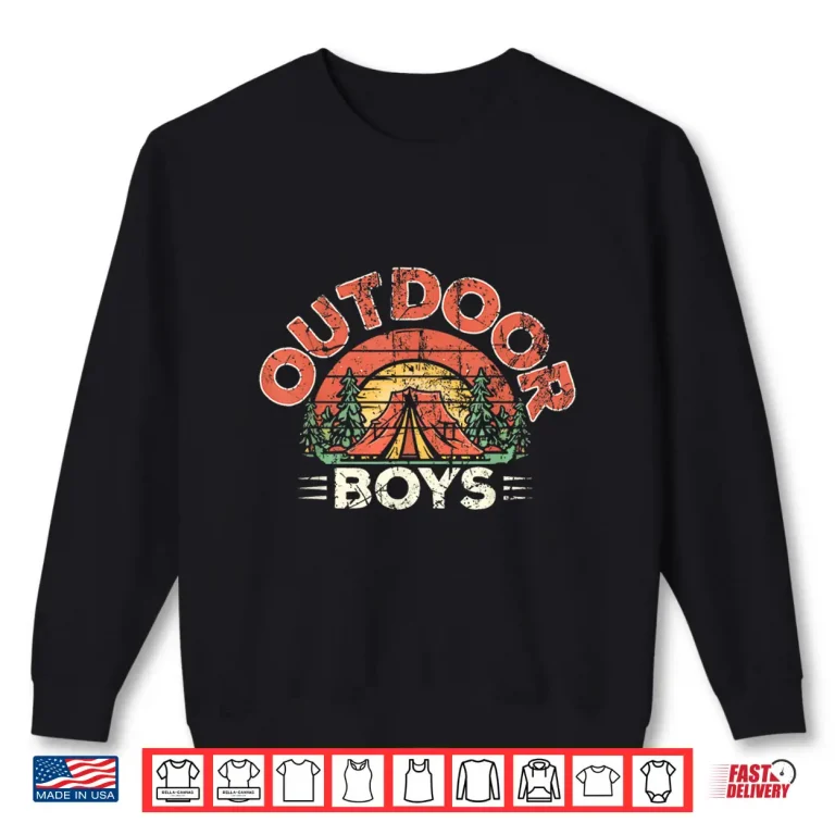 Sweatshirt Outdoor Boys Vintage Shirt