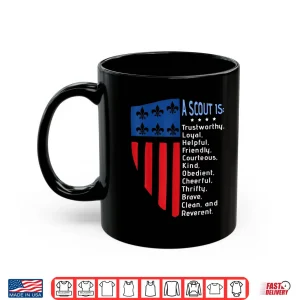 Mug Scout Law Us America Flag Scouting Law Gift Shirt