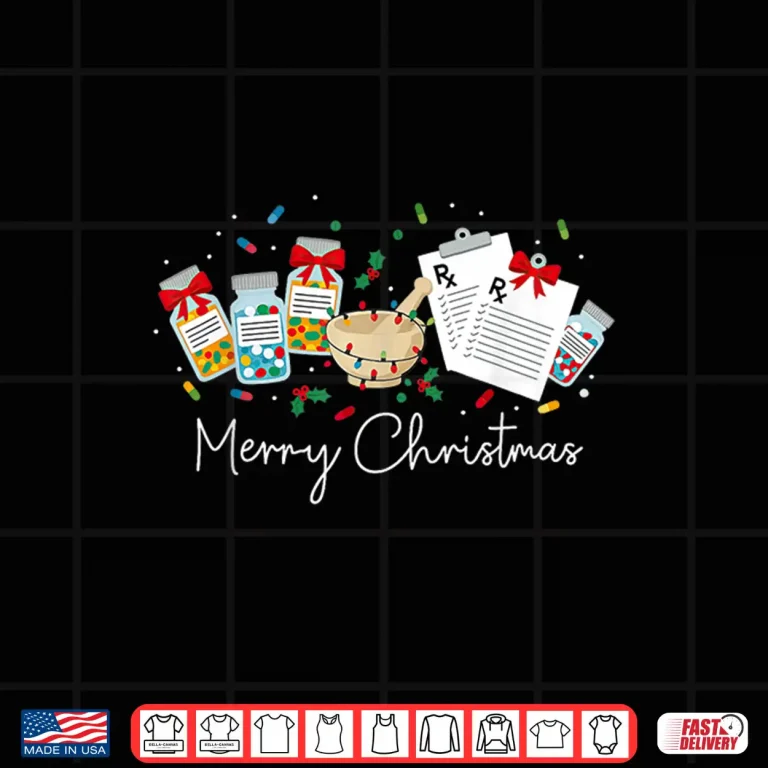 Design Festive Pharmacy Pills Christmas Holidays Pharmacists Shirt