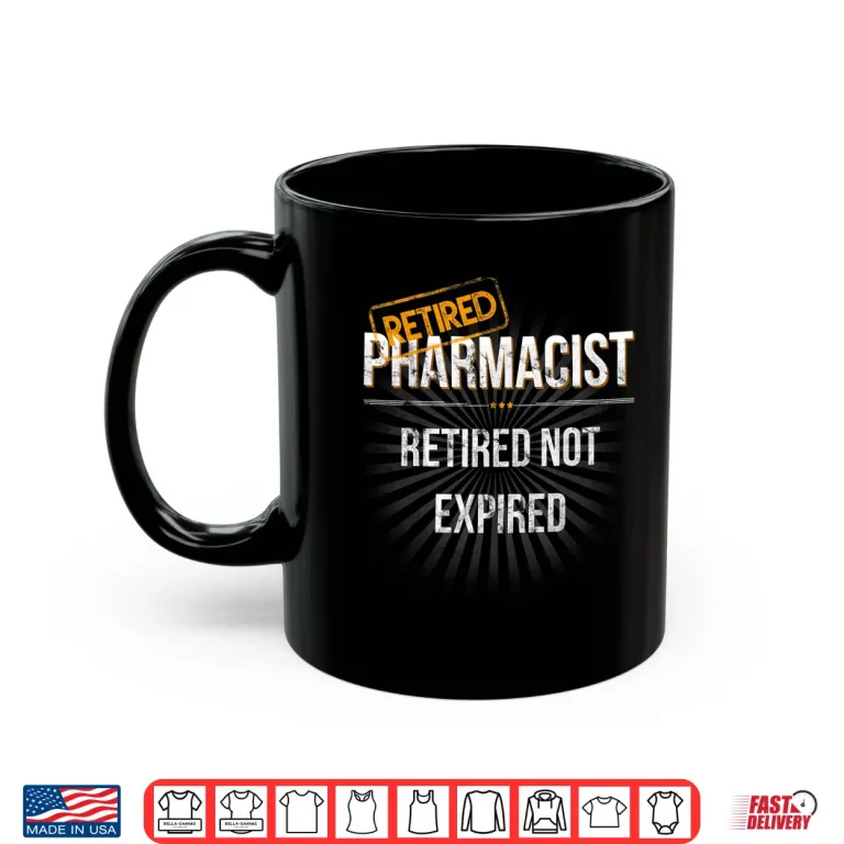 Mug Mens Retired Pharmacist Retirement Christmas Gift For Pharmacists Shirt