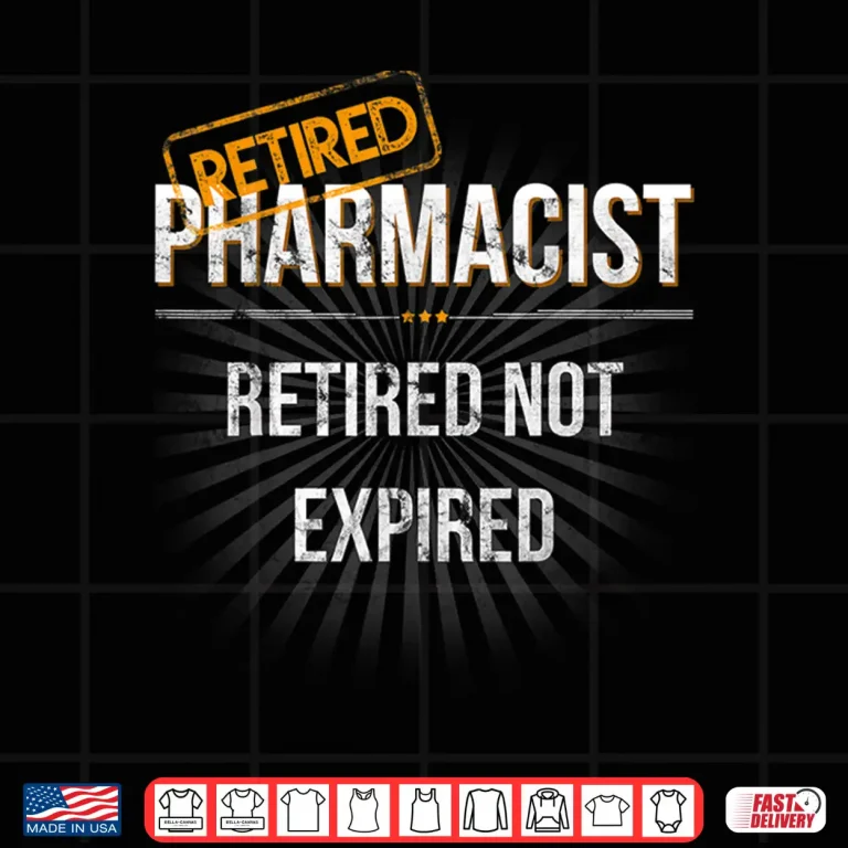 Design Mens Retired Pharmacist Retirement Christmas Gift For Pharmacists Shirt