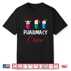 Pharmacy Crew Funny Pharmacists Tech Christmas Gift Shirt