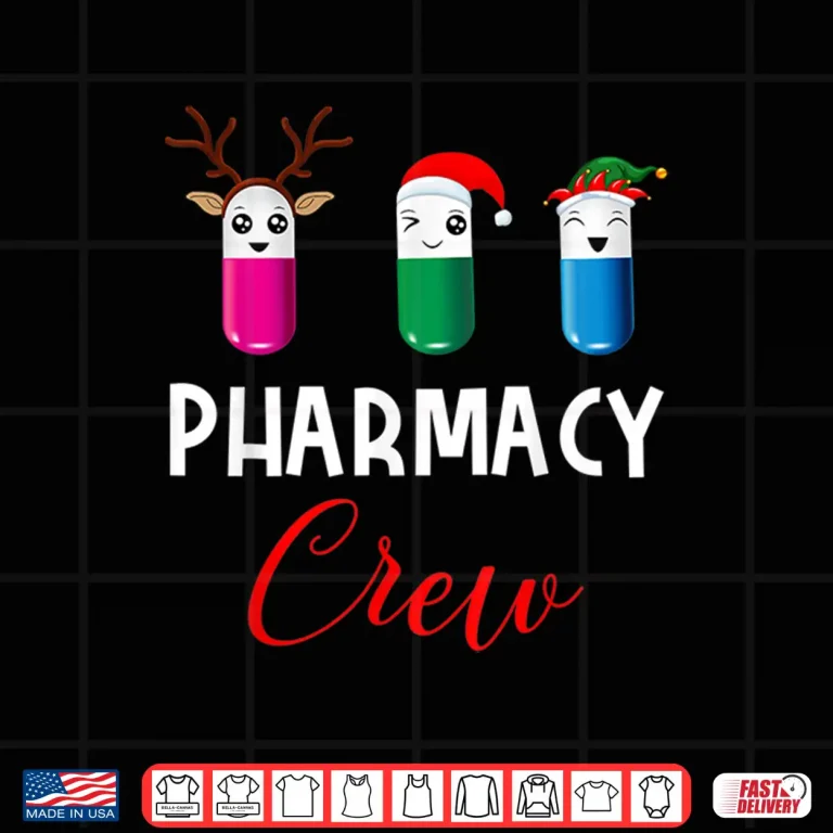 Design Pharmacy Crew Funny Pharmacists Tech Christmas Gift Shirt