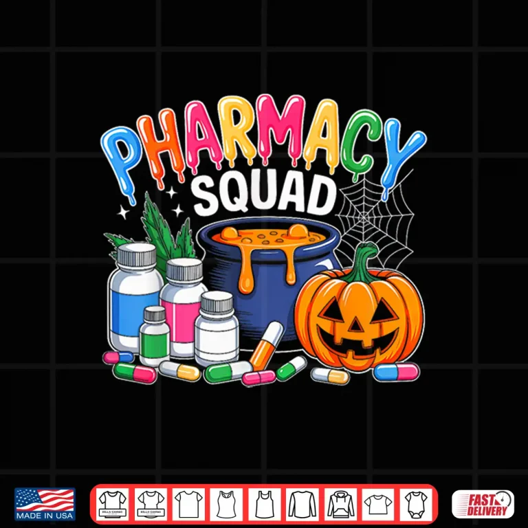 Design Pharmacy Squad Halloween Vibes For Pharmacists And Pharmacy Shirt