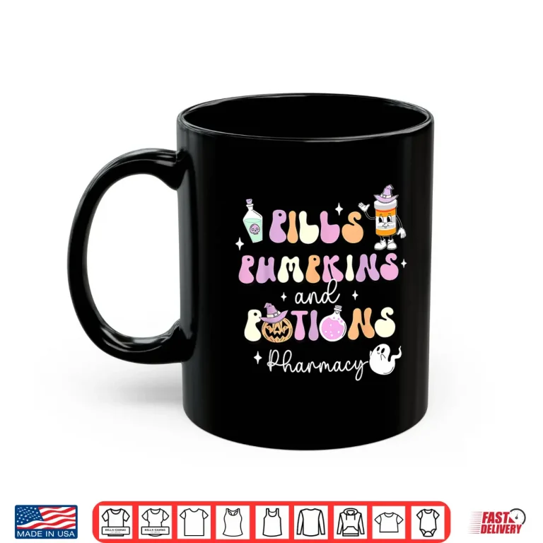 Mug Pills Pumpkins And Potions Pharmacy Pharmd Halloween Costume Shirt