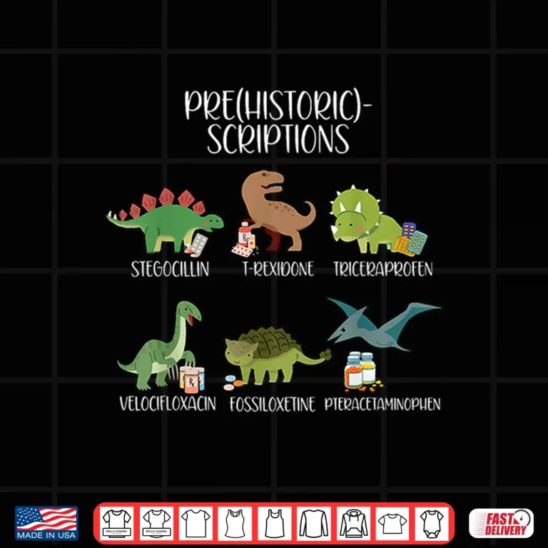 Design Prehistoricscriptions Medical Pharmacy Dinosaur Pharmacists Shirt