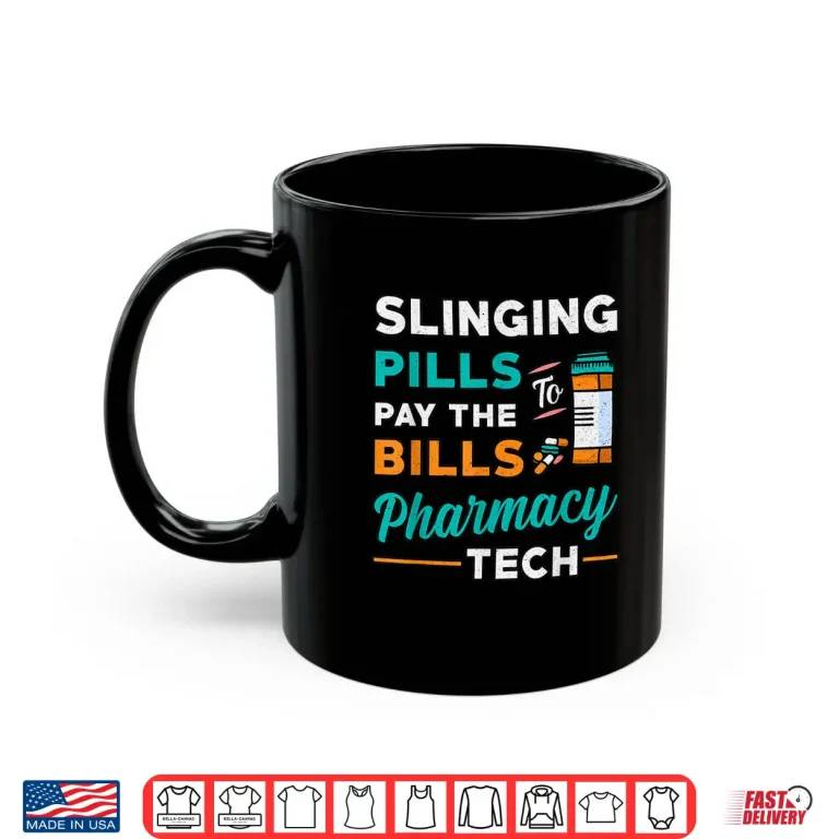 Slinging Pills Pharmacy Tech Vintage Technician Pharmacist Shirt 3 Mug Slinging Pills Pharmacy Tech Vintage Technician Pharmacist Shirt