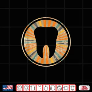 Design Retro Orthodontic Dentistry Vintage Tooth Graphic Shirt