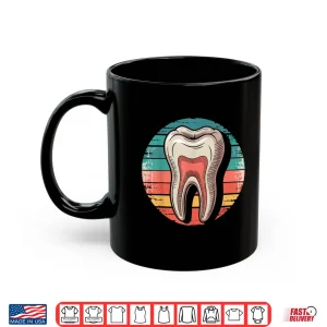 Mug Tooth Retro Dentist Dental Hygienist Graduation Gifts Women Shirt
