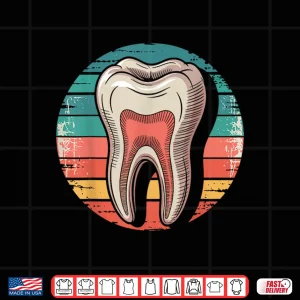 Design Tooth Retro Dentist Dental Hygienist Graduation Gifts Women Shirt